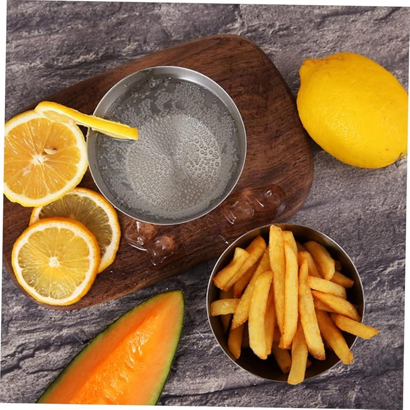 كابيلوك 2 مجموعة أطباق توابل من الفولاذ المقاوم للصدأ وأوعية الغمس للصلصات والتوابل 8 قطع - Image 2